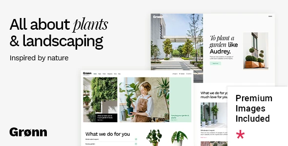 Grønn – Landscaping, Gardening and Flowers WordPress Theme