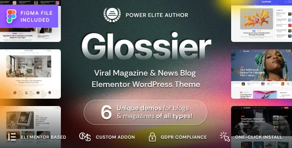 Glossier – Newspaper & Viral Magazine WordPress Theme